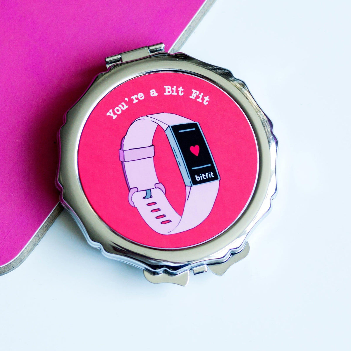 'You're A Bitfit' Compact Mirror Gift Compact Mirror Of Life & Lemons®