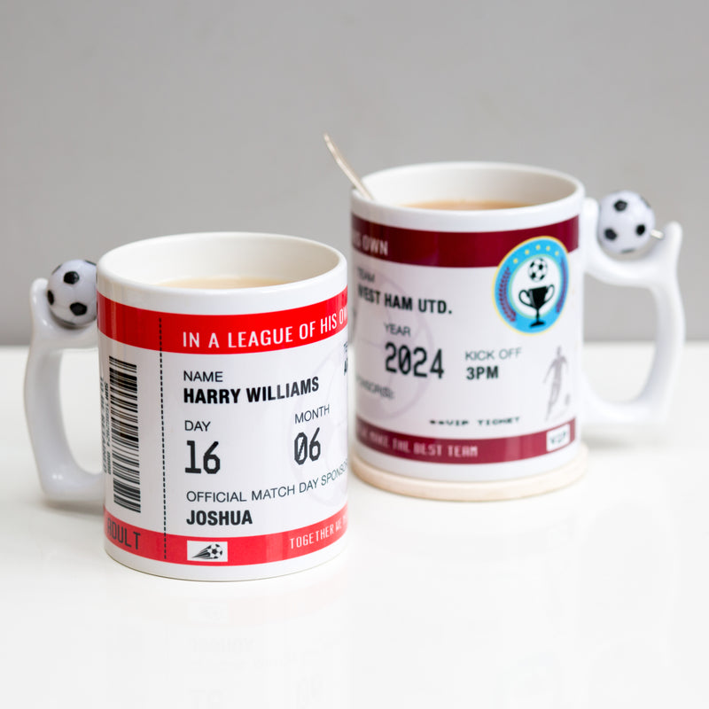 Personalised Football Mug For Dad