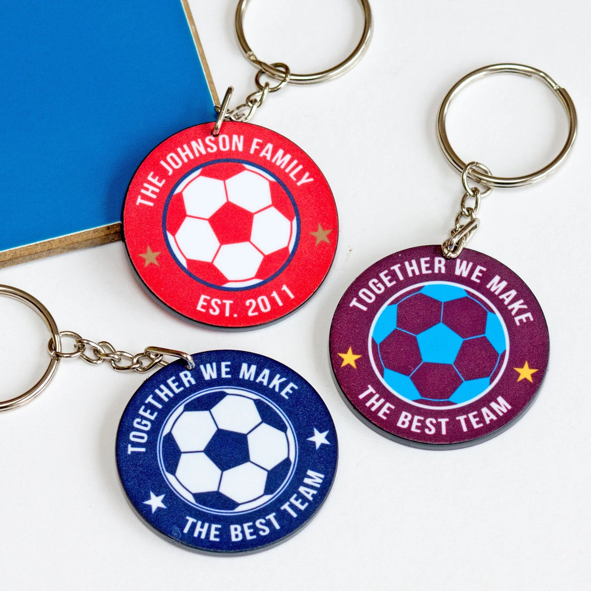 Personalised Football Team Keyring