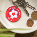 Personalised Football Team Keyring