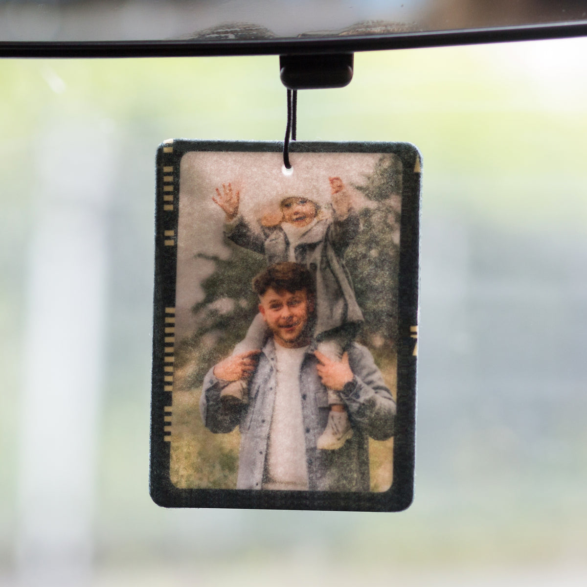 Photo strip car air freshener 