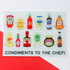 Funny Condiments Chopping Board