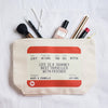 Personalised Ticket Make Up Bag Gift for Friends - Of Life & Lemons®