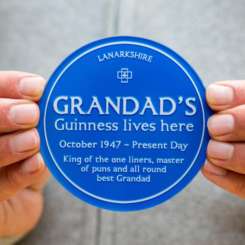 custom coaster gift for grandad