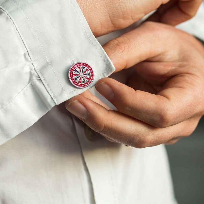 christmas card and cufflinks gift for darts lover