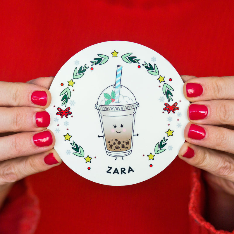 personalised coaster token christmas gift