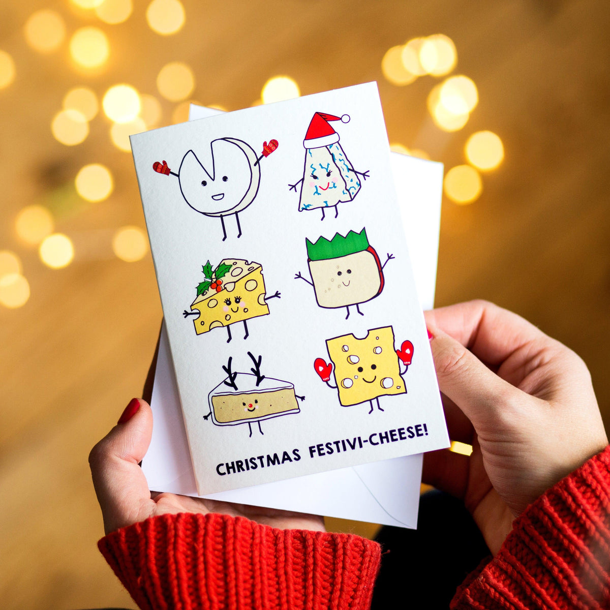 Funny Cheese Christmas Card - Of Life & Lemons®