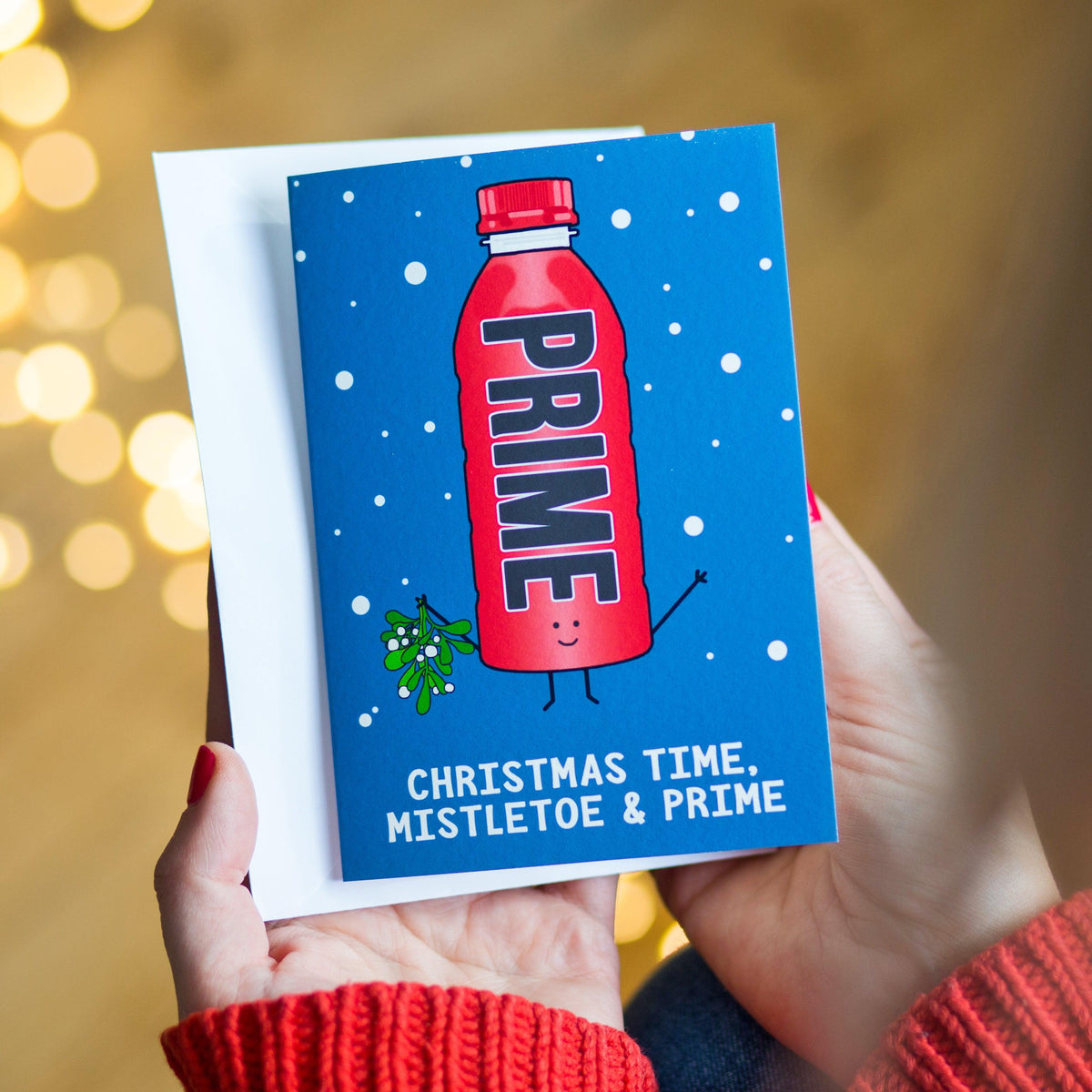 Prime themed Christmas card