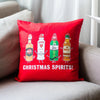 'Christmas Spirits' Funny Christmas Cushion - Of Life & Lemons®