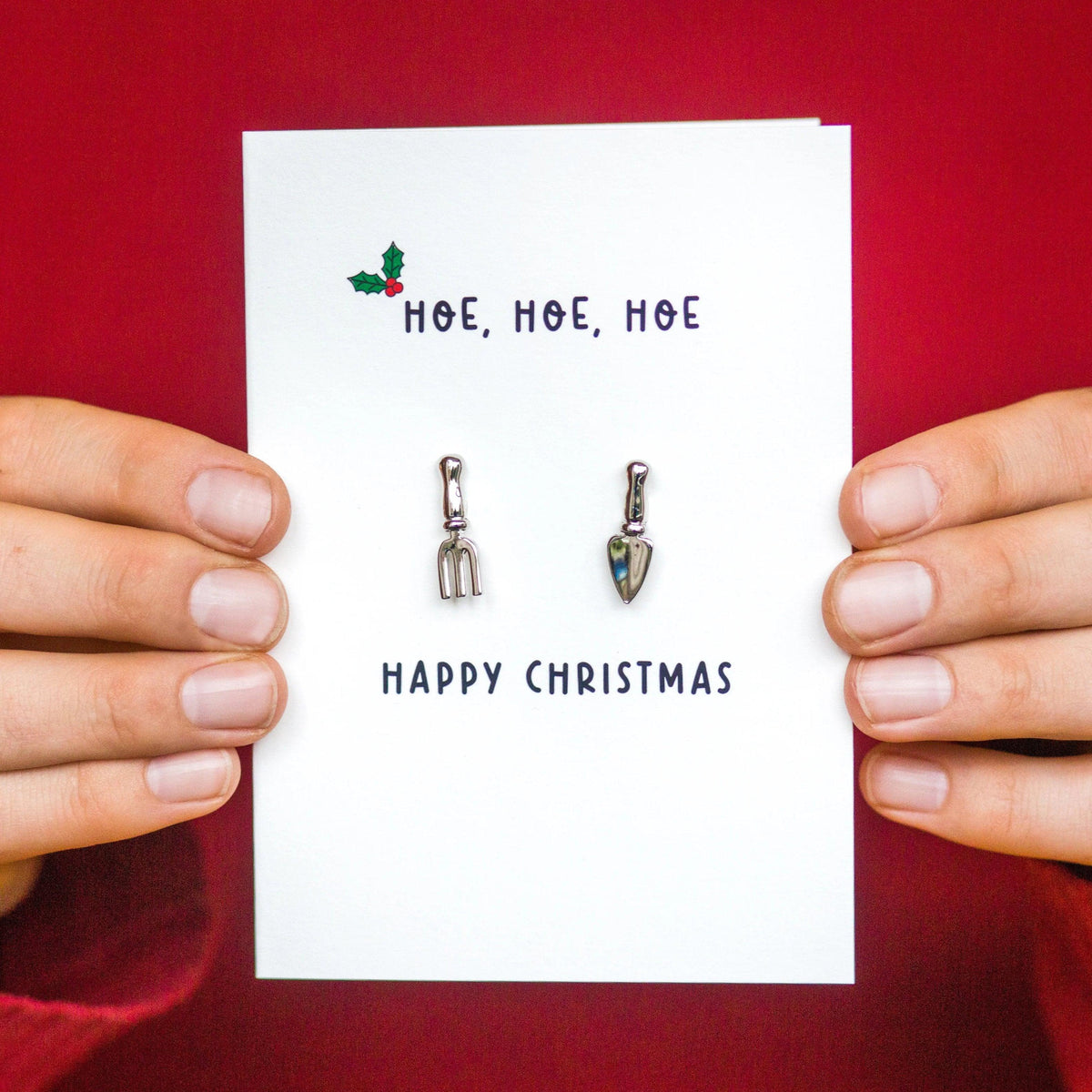 Funny Gardening Christmas Card & Cufflinks - Of Life & Lemons®