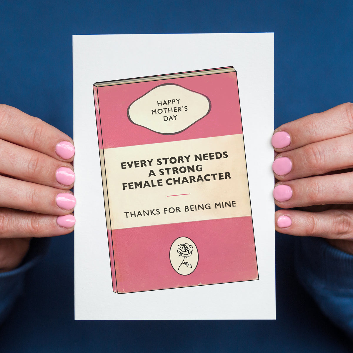 mother's day card design inspired by classic penguin novels