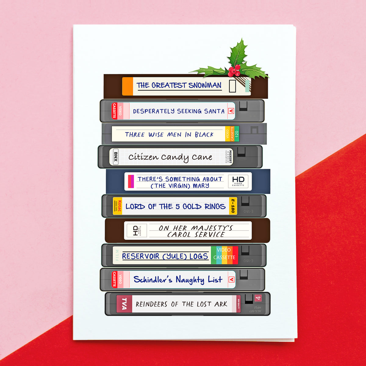 Funny Movie Puns Christmas Card