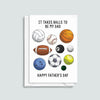 Funny Sports Father's Day Card