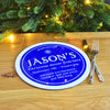 Personalised Blue Plaque Placemat