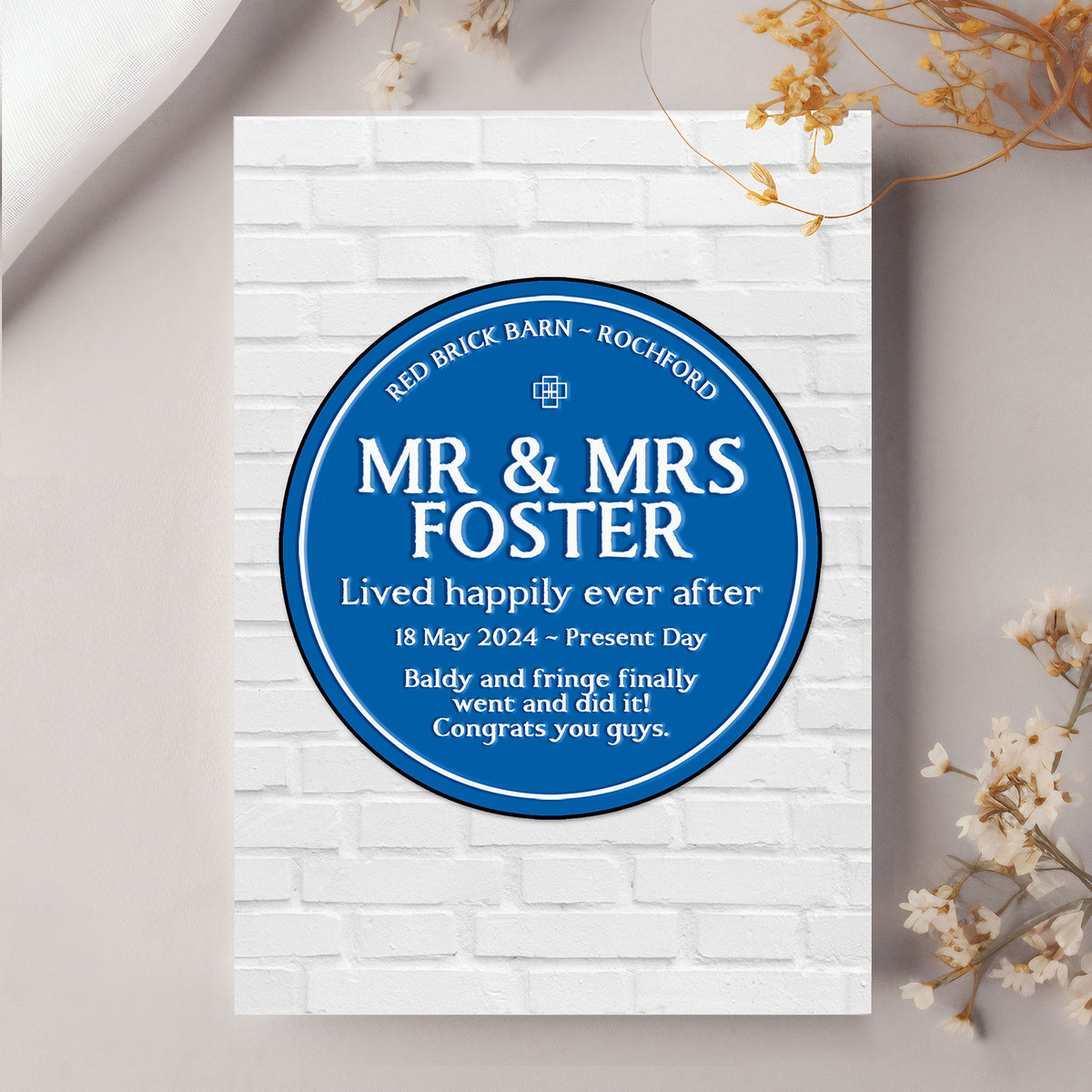 Customised Wedding Card