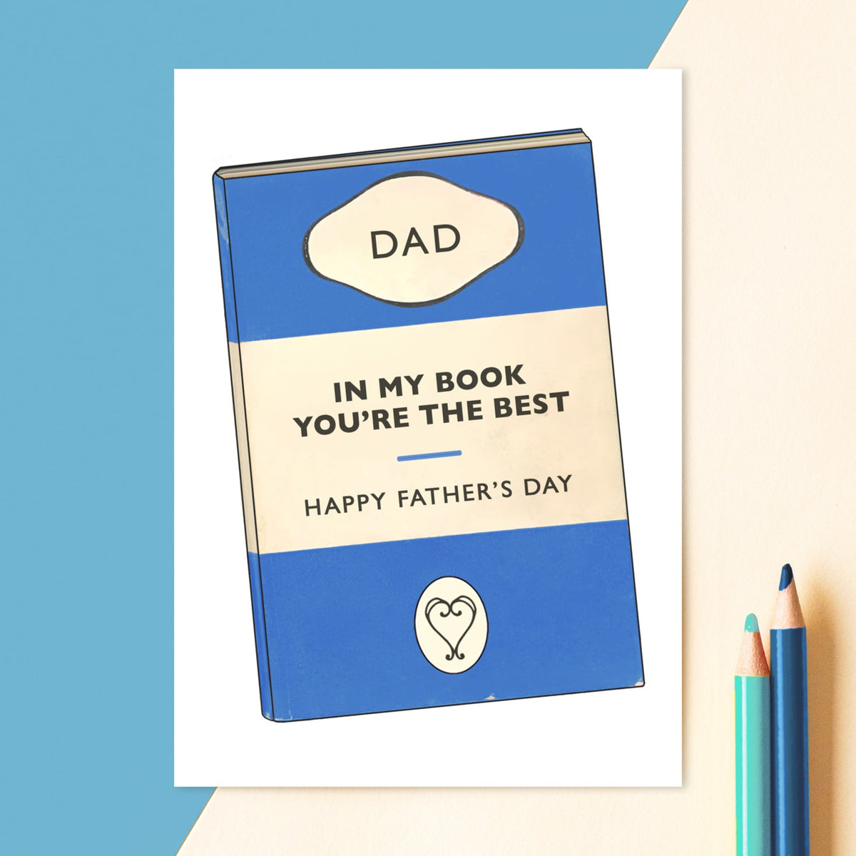 a father's day card for book loving dads