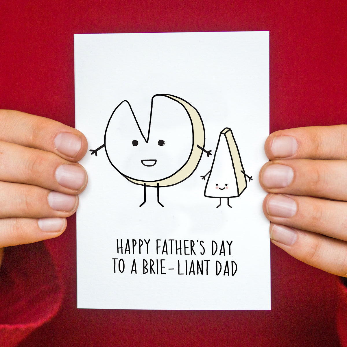 'Brie-liant Dad' Funny Cheese Father's Day Card - Of Life & Lemons®