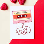 Cassette Tape Personalised Engagement Card - Of Life & Lemons®