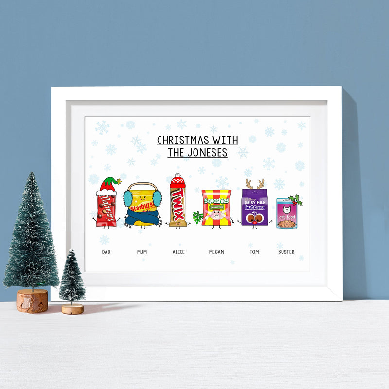 Personalised Christmas Sweets Print