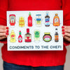 Funny Condiments Chopping Board