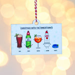 Personalised Drinks Christmas Tree Decoration