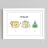 Personalised Family Cheese Print