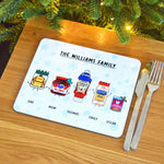 Personalised Family Christmas Placemat