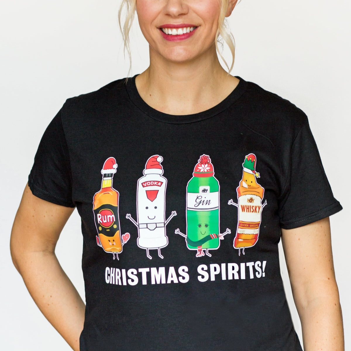 'Christmas Spirits' Ladies Christmas T-Shirt - Of Life & Lemons®