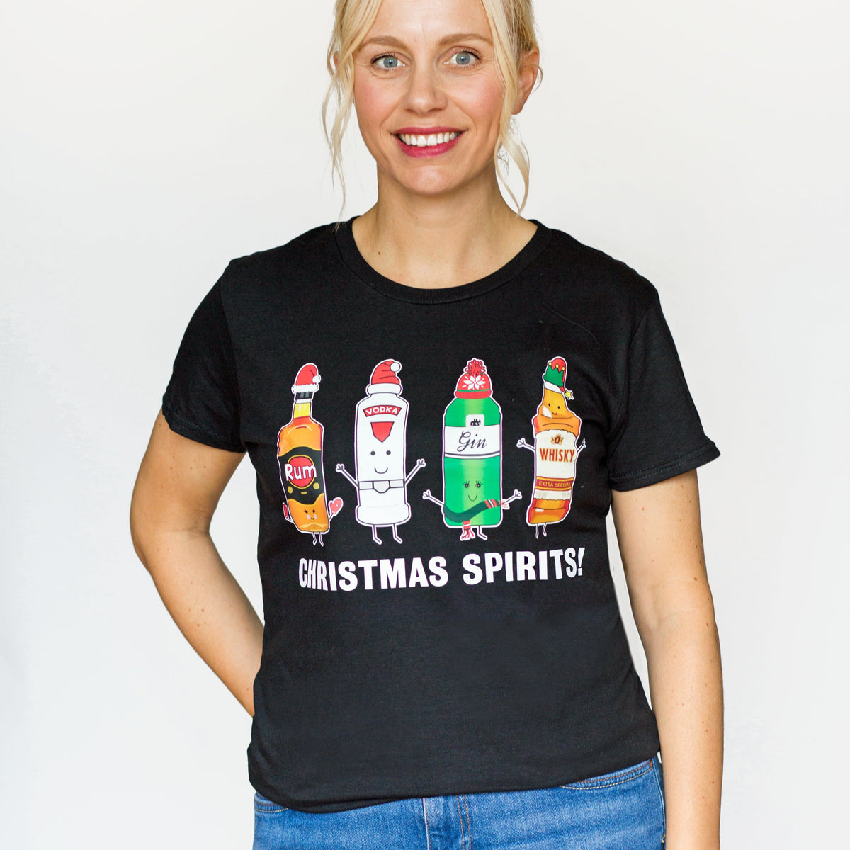 'Christmas Spirits' Ladies Christmas T-Shirt - Of Life & Lemons®