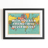 Personalised World Map Friendship Print - Of Life & Lemons®