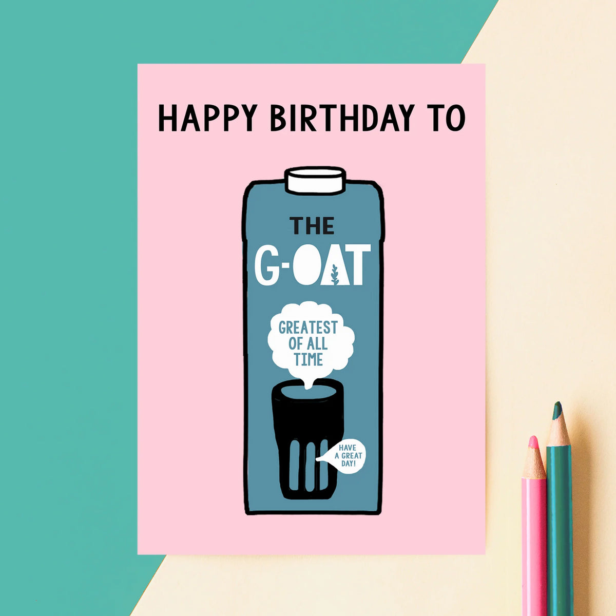 Funny Oat Milk Birthday Card