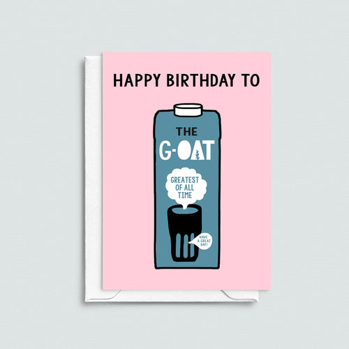 Funny Oat Milk Birthday Card