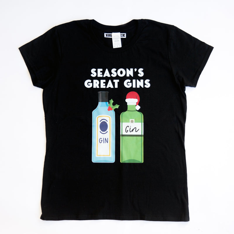 Ladies Gin Christmas T-Shirt