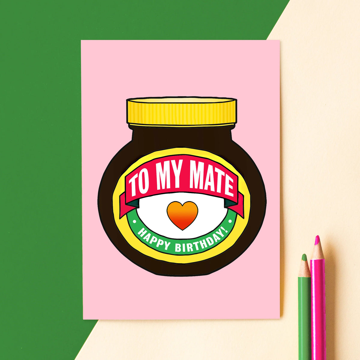 Marmite Birthday Card For Friend