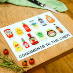 Funny Condiments Chopping Board