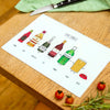 Family Drinks Personalised Chopping Board