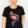 Funny Flamingo Ladies Christmas T-Shirt