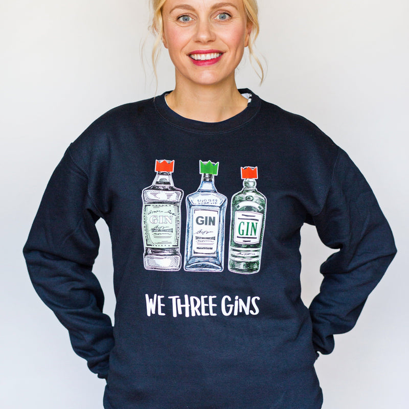 'We Three Gins' Christmas Jumper