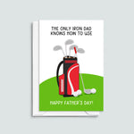 Funny Golf Father's Day Card