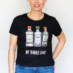 'We Three Gins' Ladies Christmas T-Shirt - Of Life & Lemons®