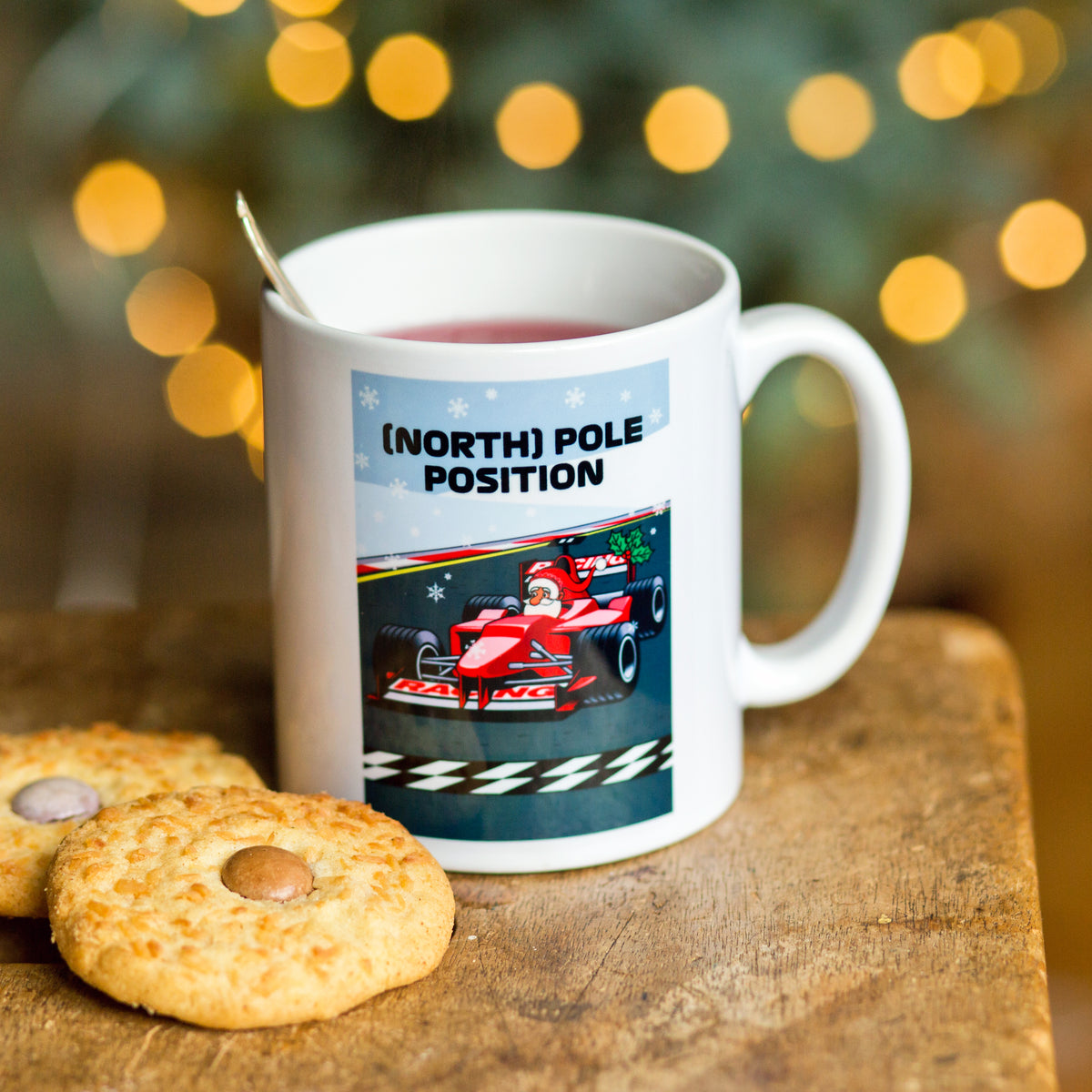 Funny Motor Racing Christmas Mug