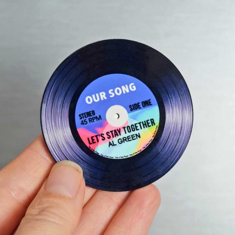 'Our Song' Personalised Fridge Magnet