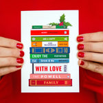 Personalised Books Christmas Card