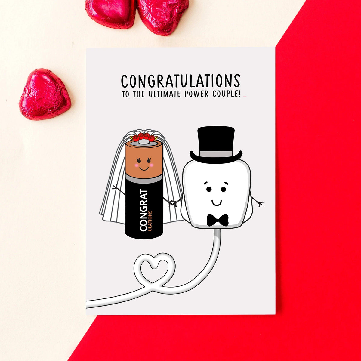 'Power Couple' Funny Wedding Card - Of Life & Lemons®