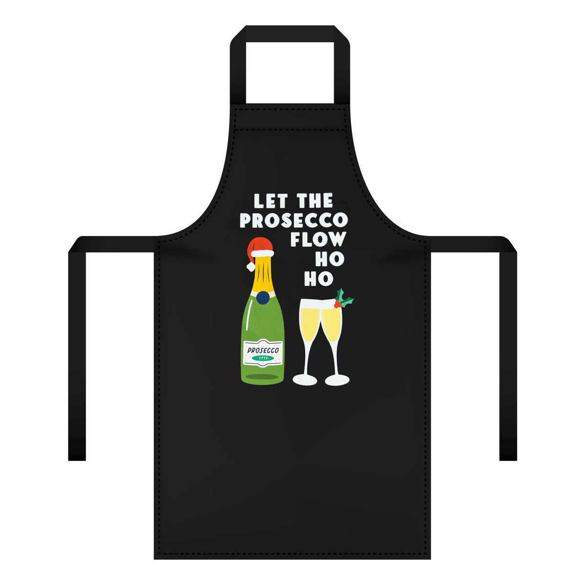 Funny Wine Christmas Apron