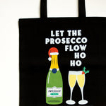 Prosecco Pun Christmas Tote Bag