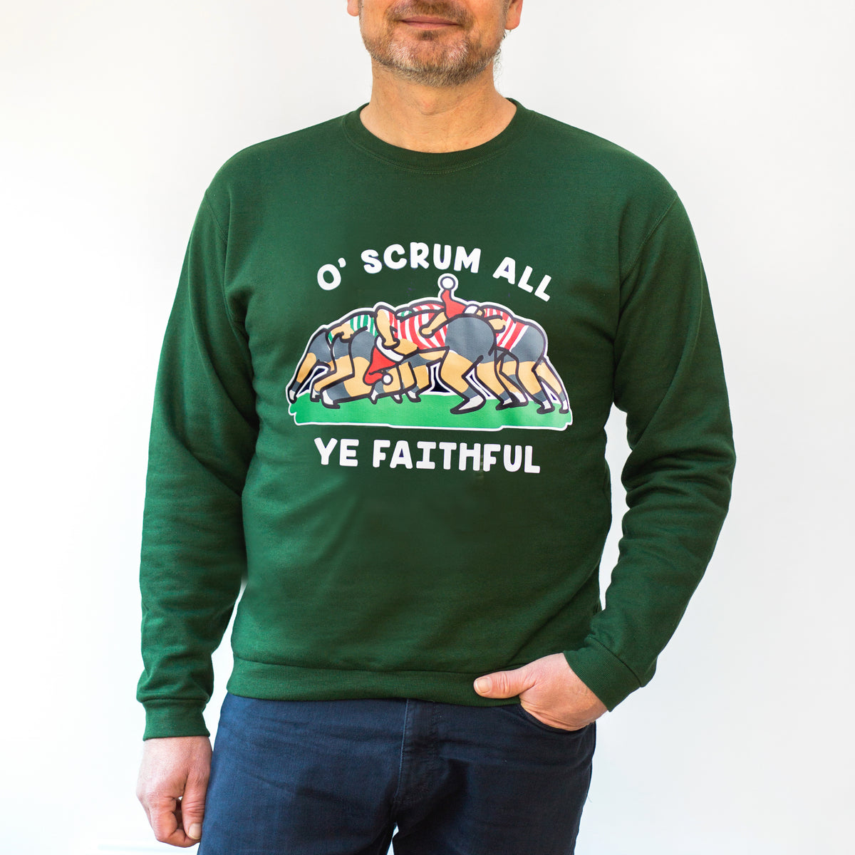 Funny Rugby Unisex Christmas Jumper