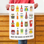 Funny Sauces Tea Towel