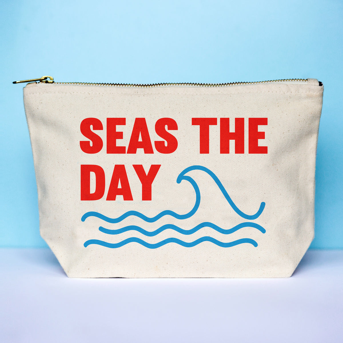 'Seas The Day' Cosmetic Bag