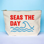 'Seas The Day' Cosmetic Bag